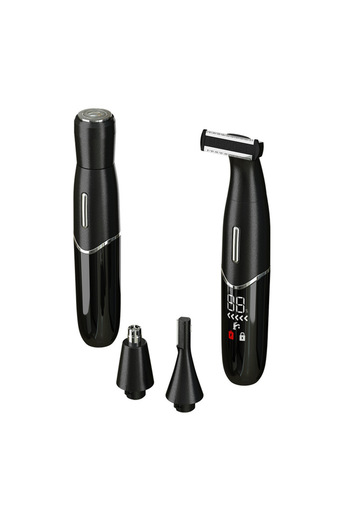 Choice1 black 4 in 1 Shaver Women Wet/Dry Bikini Line Sensitive Balls Pubic Hair Shaving Trimmer Face Beard
