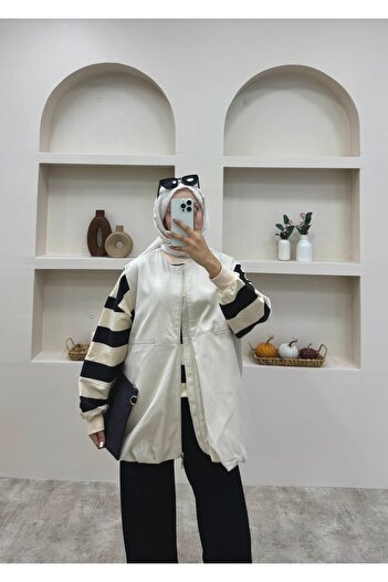 lurex moda Bomber Vest