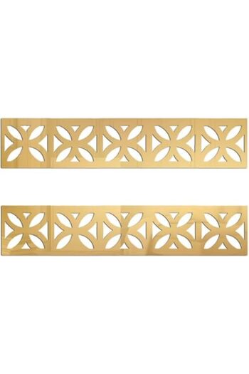 Slasa Acrylic Mirror Wall Stickers by - 30 Pieces, Gold 10x10 cm