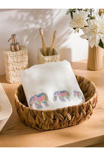 LC Waikiki Elephant Embroidered Face Towel 50X80 cm (W4)
