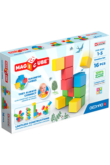 GEOMAG Magicube Set Magnetic Cubes 16 Pieces 247