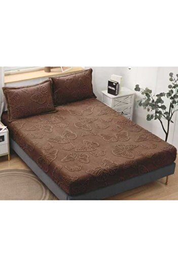 CHIRASO CHIRASO, COCOLINO Elastic Bed Cover, Butterfly Pattern 180x200+30cm and 2 Pillowcases 50x70cm