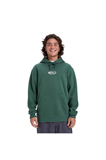 Quiksilver Солена вода Графика Мъжка зелена суитшърт МЪЖКА СУИТШЪРТ EQYFT05126