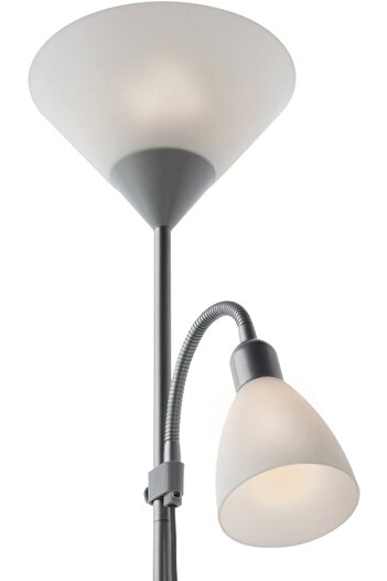 SMARTER Lampadar Smarter, structura din metal, abajurul din plastic, o dulie E27, 52W, o dulie E14, 28W, ...
