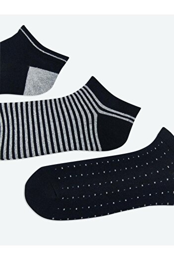 LC Waikiki Мъжки чорапи с шарки, 3-пакет (W5)