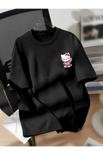 AR&YOS Μπλουζάκι με στάμπα Hellokitty Unisex Oversize