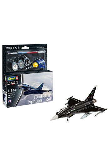 REVELL Aeromodel de construit, Revell, Eurofighter Typhoon RAF, 63 piese