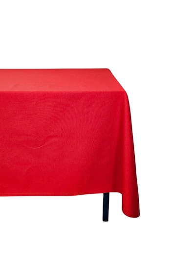 Kostüm Sarayı Red Colored Cotton Carefree Duck Fabric Tablecloth