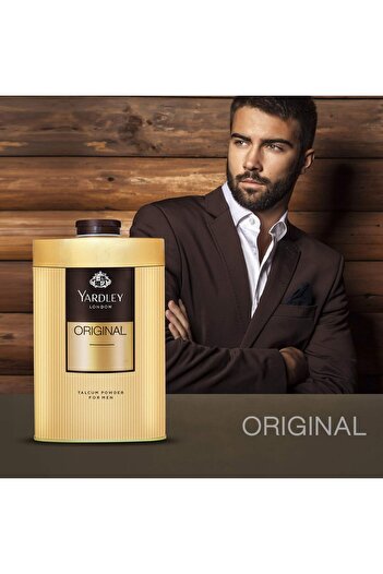 YARDLEY London Scented Talc Powder for Body, Men, All Day Fragrance, Sweat-Free, Long Lasting Scent,