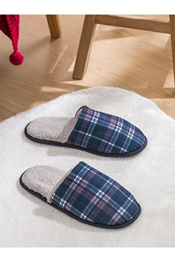 LC Waikiki Plaid Patterned Men's House Slippers (W5)