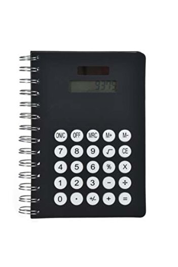 OEM Carnetel Notite A5 Negru Mat cu Spirala & Calculator - 80 File