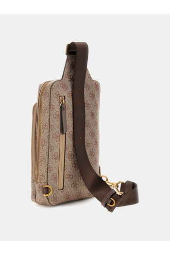 Guess Milano Men's Beige/Brown Crossbody Bag Hmmilop5226-Bbo
