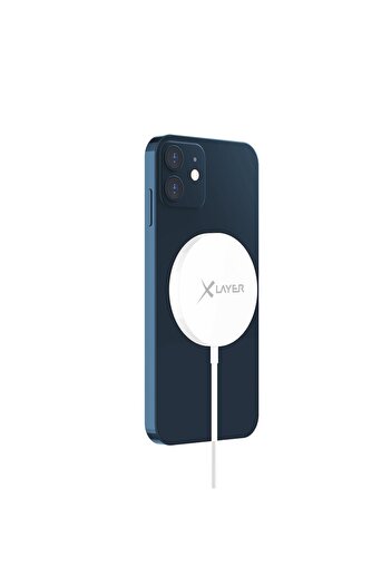xLayer Incarcator wireless MagFix Pro 15W, compatibil MagSafe, alb