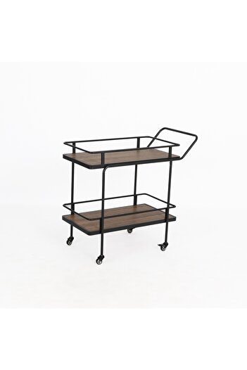 private house Modern Elegance Trolley Tea and Coffee Serving Trolley Light Brown