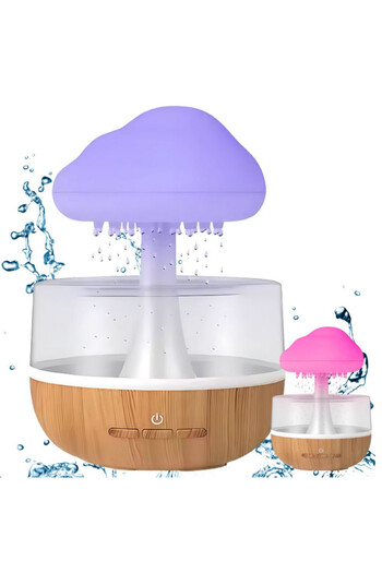 Savonia Aromatherapy Diffuser and Humidifier with Rain Effect and RGB Light