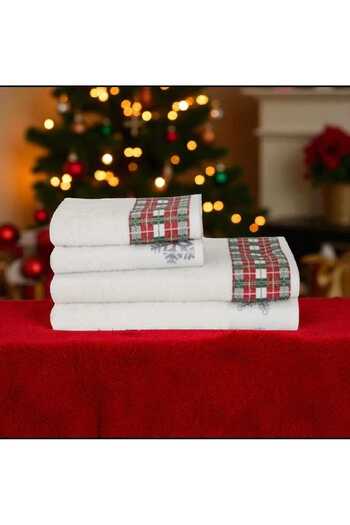 NikAr Home Cotton Towel Set 4-Piece Set 100% Cotton 70X130 / 50X80 Dimensions
