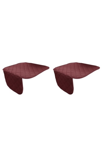 Metru Patrat Set 2 quilted car seat or bench seat protectors, universal, burgundy,