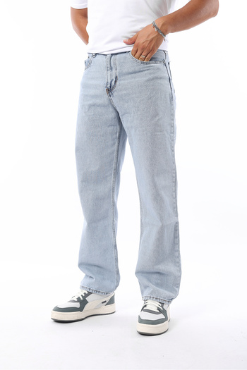 Rodrigo Men's Baggy Fit Loose Cut Washed Casual Jeans