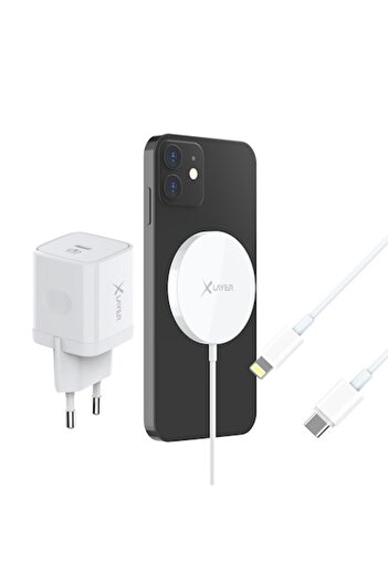 xLayer Kit de incarcare wireless 15W MagFix Pro pentru cu Apple iPhone, compatibil MagSafe, certific