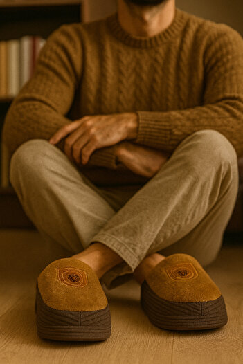 Beyond Brown Men's Velvet Gondola Slippers Byndkdf02