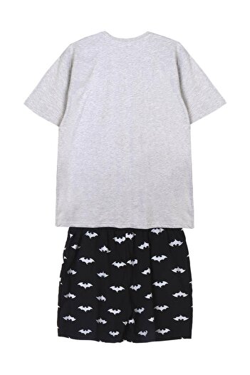 Batman Adult short sleeve pajamas, Gray, S,