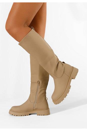 B T Shoes Μπότες για την πόλη μπεζ Adara