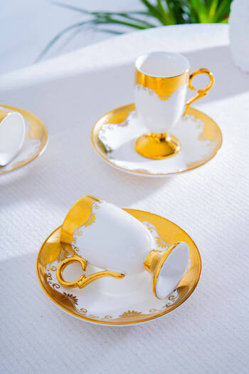 ACAR Silverra 6-Person Coffee Cup Set - 97 ml