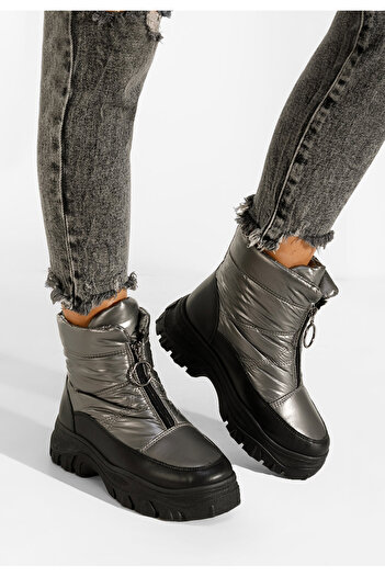 B T Shoes Αρβυλάκια γυναικεία γκρι Fergie