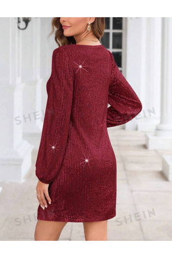 SHEIN mini dress, cherry red
