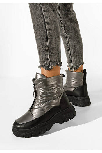 B T Shoes Αρβυλάκια γυναικεία γκρι Fergie