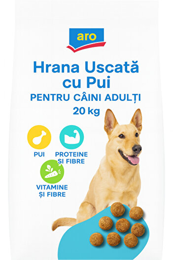 Aro Dry Food with Chicken for Adult Dogs 20 Kg,