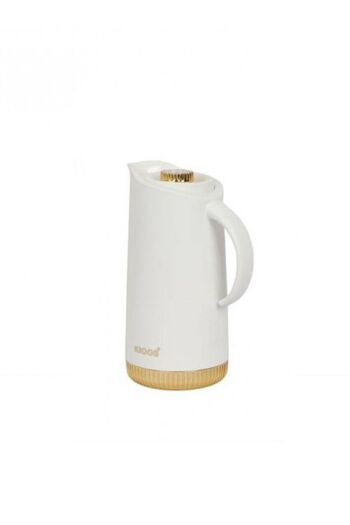 Kroos Thermos with Automatic Lid and Gold Base