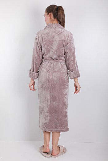 Wild Love 100% Bamboo Women's Shawl Collar Long Dressing Gown / Bathrobe