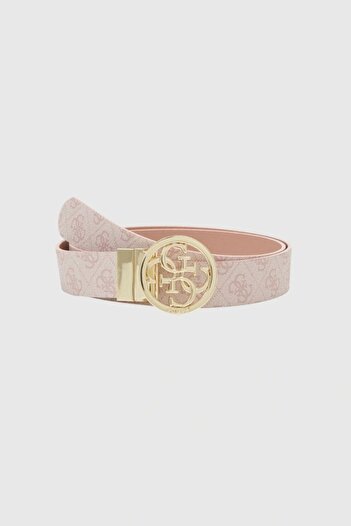 Guess Noelle Women's Pink Adjustable Reversible Belt Bw9166P4235-Rwg
