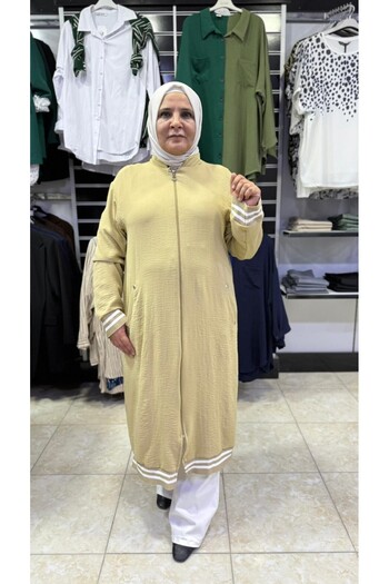 Sevda Kılınç Plus Size Ribbed Detail Ayrobin Wear It Out