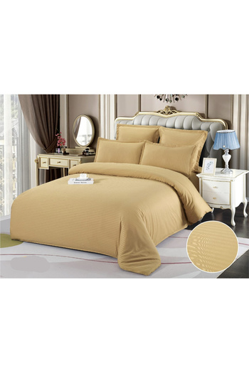FIONNA.RO Damask Bed Linen 6 Pieces - Beige