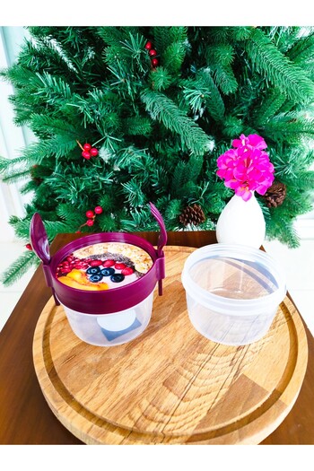 Madame Coco Belfort Snack Container - Claret Red