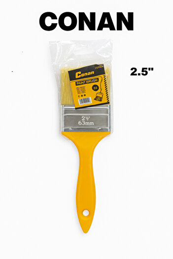 CONAN 5 Pcs – Paint Brush Set (3"–2.5"–2"–1.5"–1") for Walls, Wood & Trim