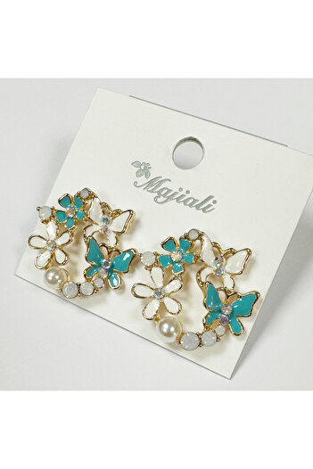 Perissy Floral Earrings Flower Detailed Earrings