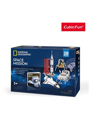 Cubic Fun Puzzle 3d Space Mission 80 pieces