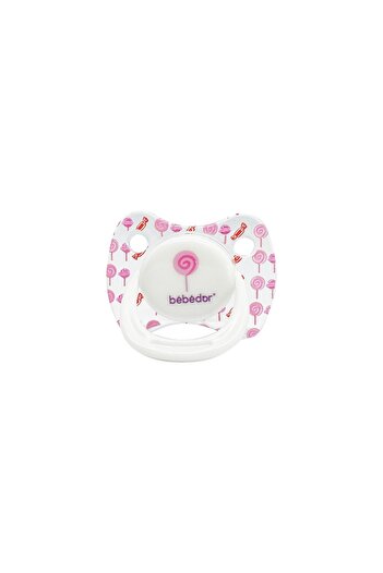 Bebedor Silicone Palate Tritan Pacifier 6-18 Months Pink Candy 172