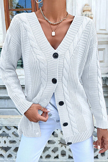 H&E LUXURY DESIGN Women's Soft Texture Black Cardigan