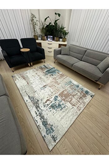 MODKLAS Elastic Micro Fleece Carpet Cover - Washable - Thick Fabric - 4M2=160X230 Cm, 6M2=200X300 cm