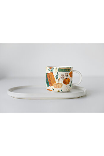 EYBaskı Tasarım Autumn Themed Porcelain Print Mug 150 ml