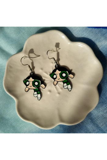 Airmag Women's earrings, Powerpuff Girls model
