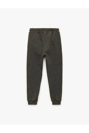 Koton Şardonlu Printed Jogger Anthracite Boys' Sweatpants 6Wkb40096Tk