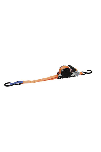 BERNER Ratchet strap 1002323, with automatic fastening, 1000 daN, 25 mm x 5 m, orange