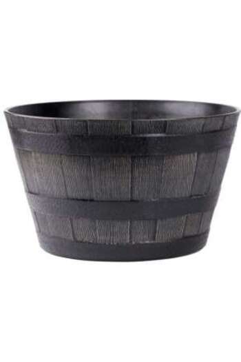 Mercaton Decorative Flower Pot Mercaton, PP Material, UV Resistant, Wood Imitation, 39×28 cm, Brown