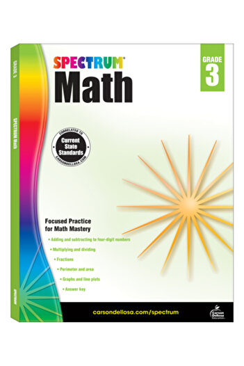 GENERAL BOOKS Caiet de lucru pentru matematică Spectrum, clasa a III-a
