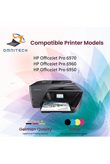 Generic 903XL Cyan Ink Cartridge - Compatible with Ink HP OfficeJet Pro 6970, 6960, 6950 (Cyan)